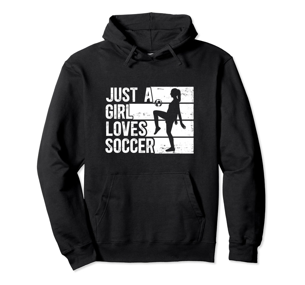 Just Who Loves Soccer Sport Hoodie - Aesthetic Graphic for Adults