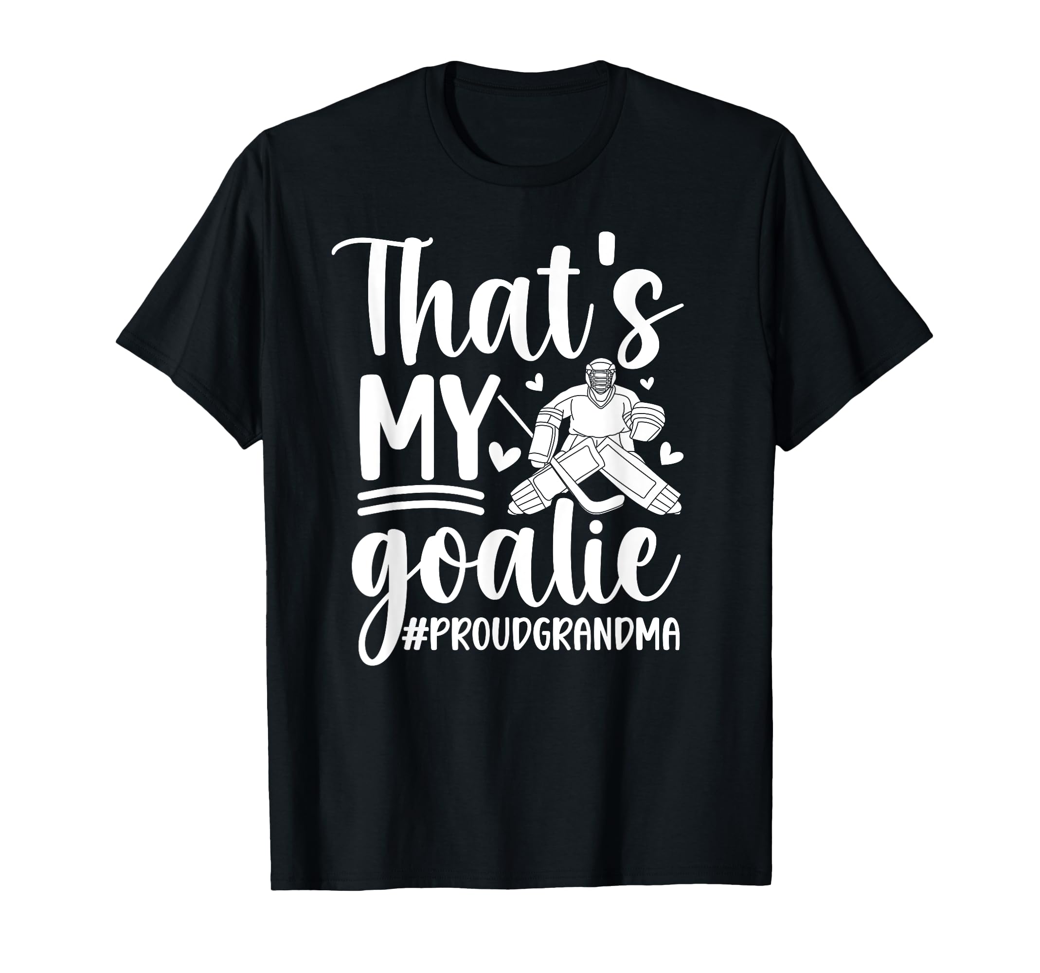 Proud Hockey Goalkeeper Grandma Hockey T-Shirt - Unique Graphic for Adults
