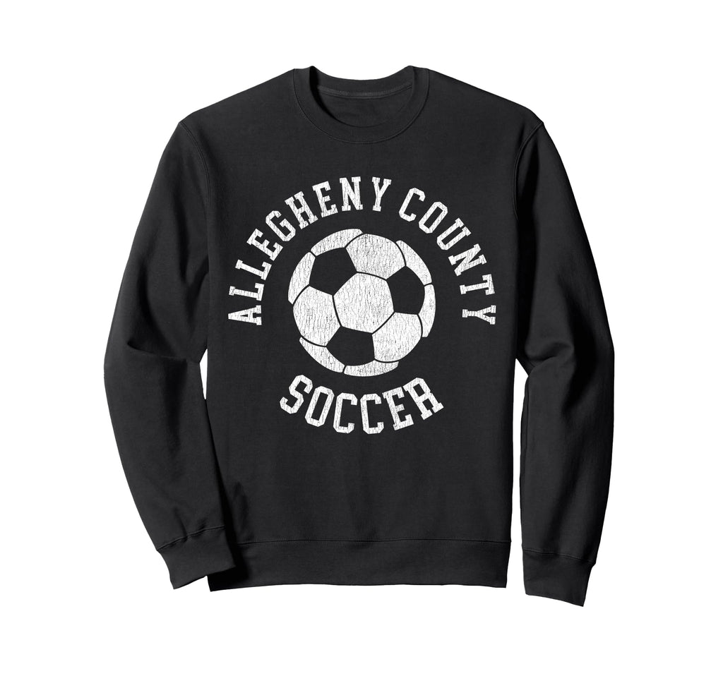 Allegheny County Soccer Distressed 90S Sweatshirt - Graphic Print Men Women