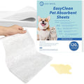 L&W BROS. Easy Clean Pet Quick Absorbent Sheets – Innovative Solution for Mess-Free Cleanup Not Traditional Pee Pads, 12"x10" for Urine and Pet Stain & Odor Remover (80 PCS)