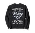 100 Days School Soccer Heart Love Sweatshirt - Trendy Graphic Men Women