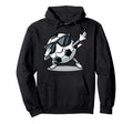 Dabbing Soccer Ball Funny Sports Hoodie - Fun Novelty Design for Adults