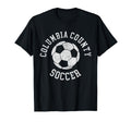 Columbia County Soccer Distressed 90S T-Shirt - Minimalist Print for Adults