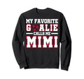 Funny My Favorite Goalie Calls Me Sweatshirt - Minimalist Print for Adults