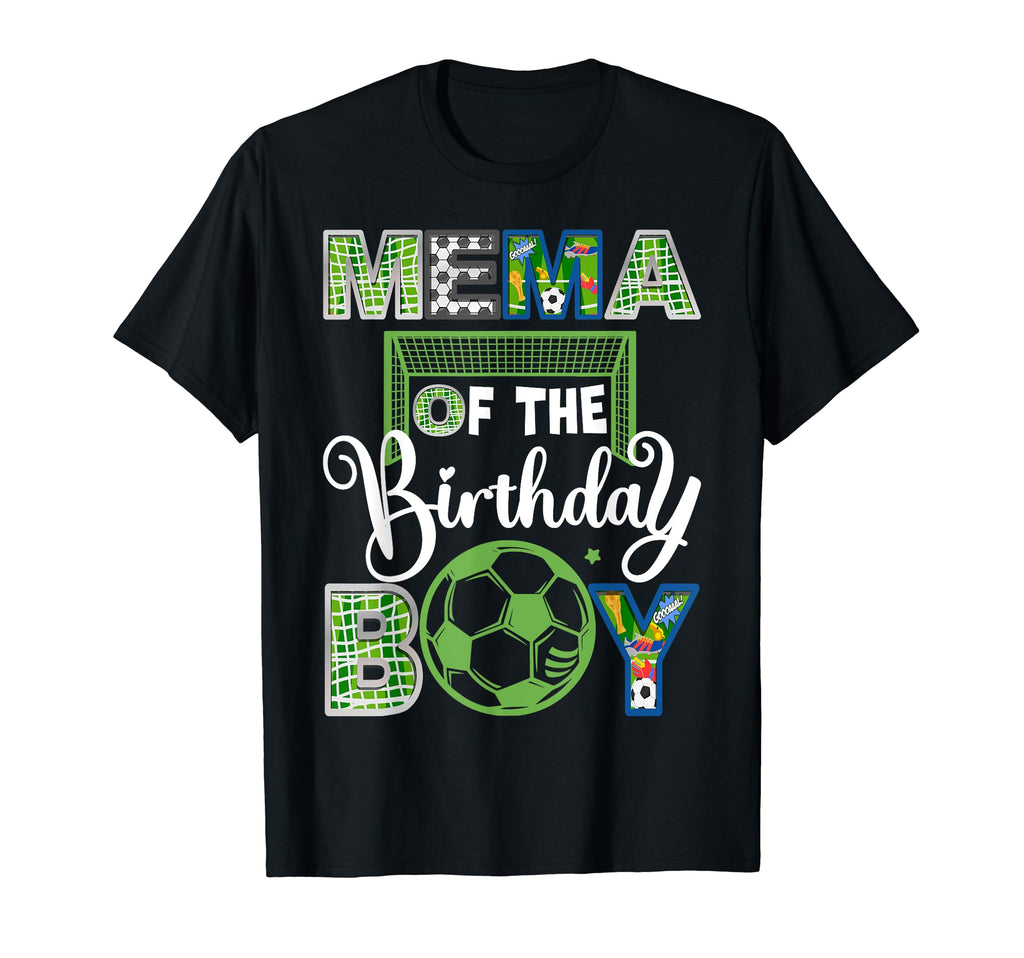 Mema Birthday Soccer Baller Birthday T-Shirt - Fun Novelty Design Unisex