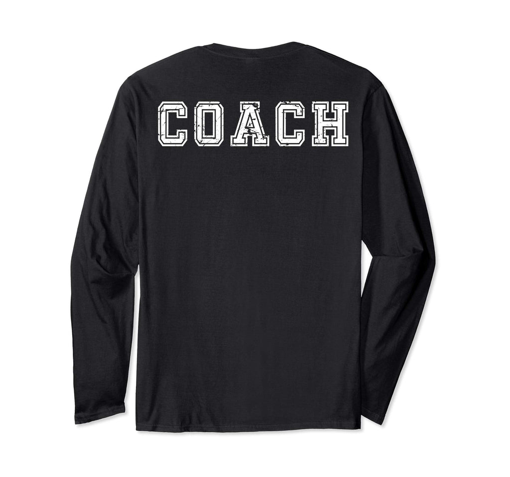 Coach Back Distressed Font Coach T-Shirt - Casual Everyday Wear Men Women