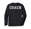 Coach Back Distressed Font Coach T-Shirt - Casual Everyday Wear Men Women