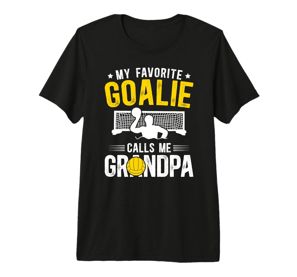 Mens Proud Water Polo Goalie Grandpa T-Shirt - Minimalist Print Men Women