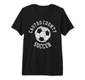 Castro County Soccer Distressed 90S Tri T-Shirt - Trendy Graphic Men Women