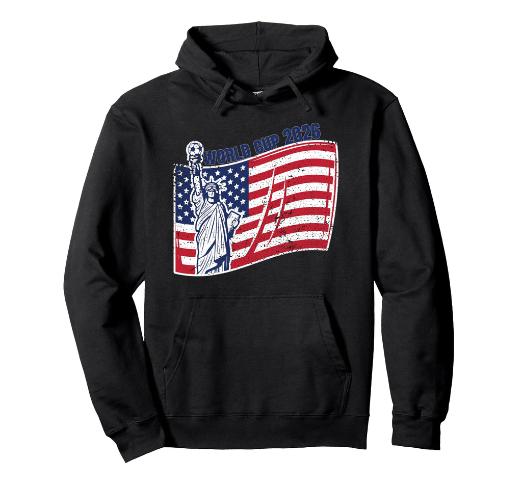 Usa World Football 26 American Team Hoodie - Fun Novelty Design Men Women