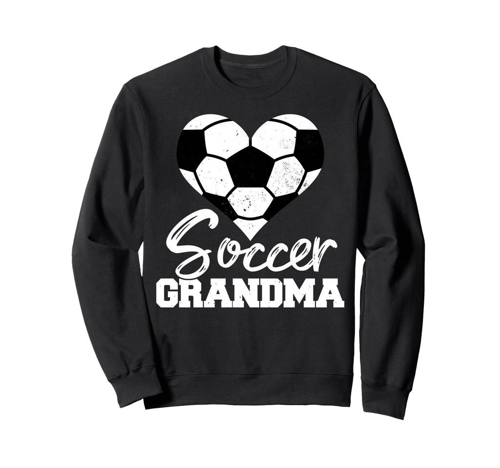 Soccer Grandma Heart Funny Heartfelt Sweatshirt - Unique Graphic Men Women