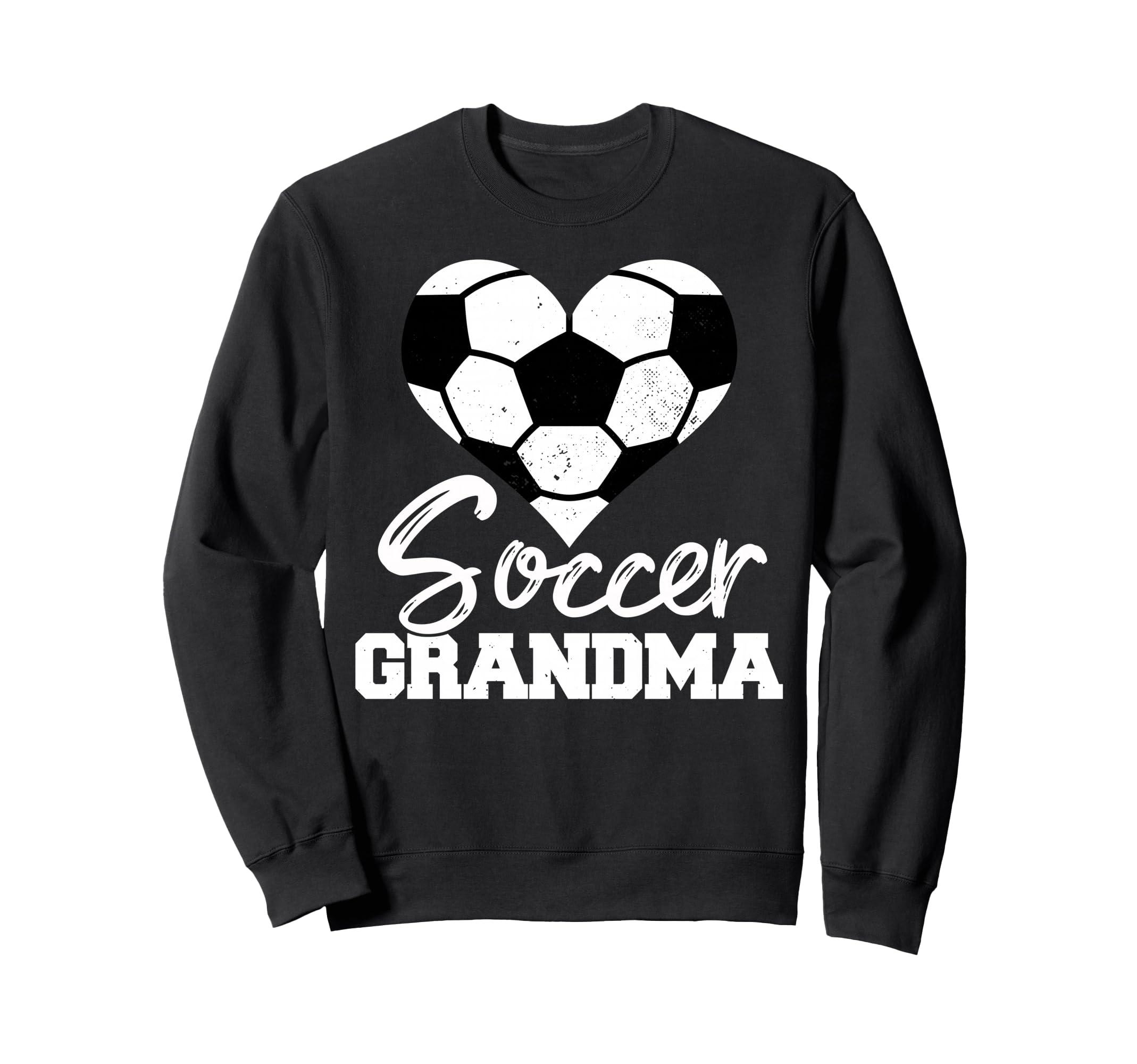 Soccer Grandma Heart Funny Heartfelt Sweatshirt - Unique Graphic Men Women