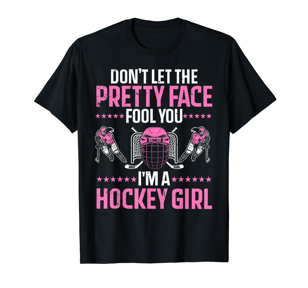 Funny Hockey Art Hockey Player Sport T-Shirt - Minimalist Print for Adults