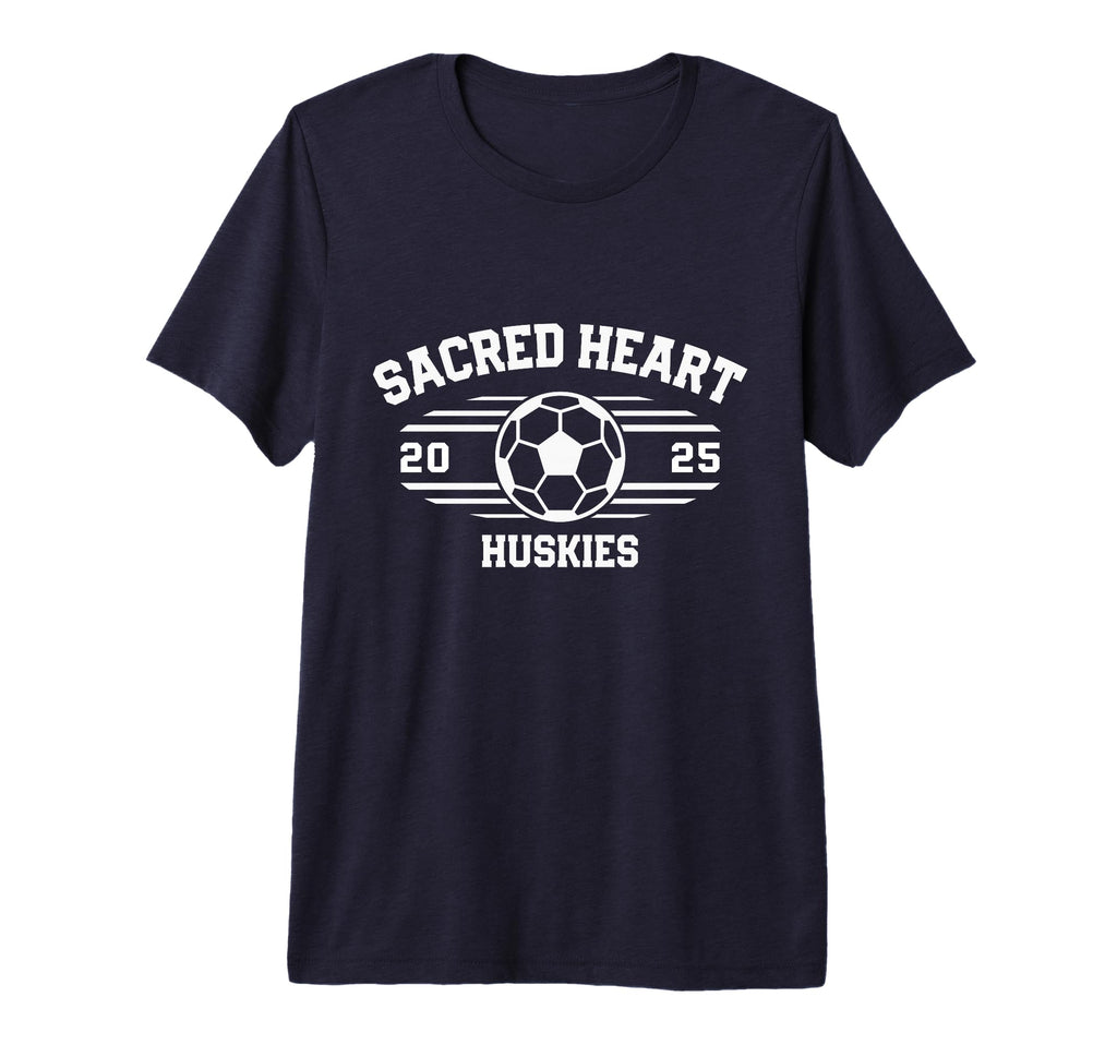 Sacred Heart Huskies Soccer Ball 2025 T-Shirt - Unique Graphic for Adults