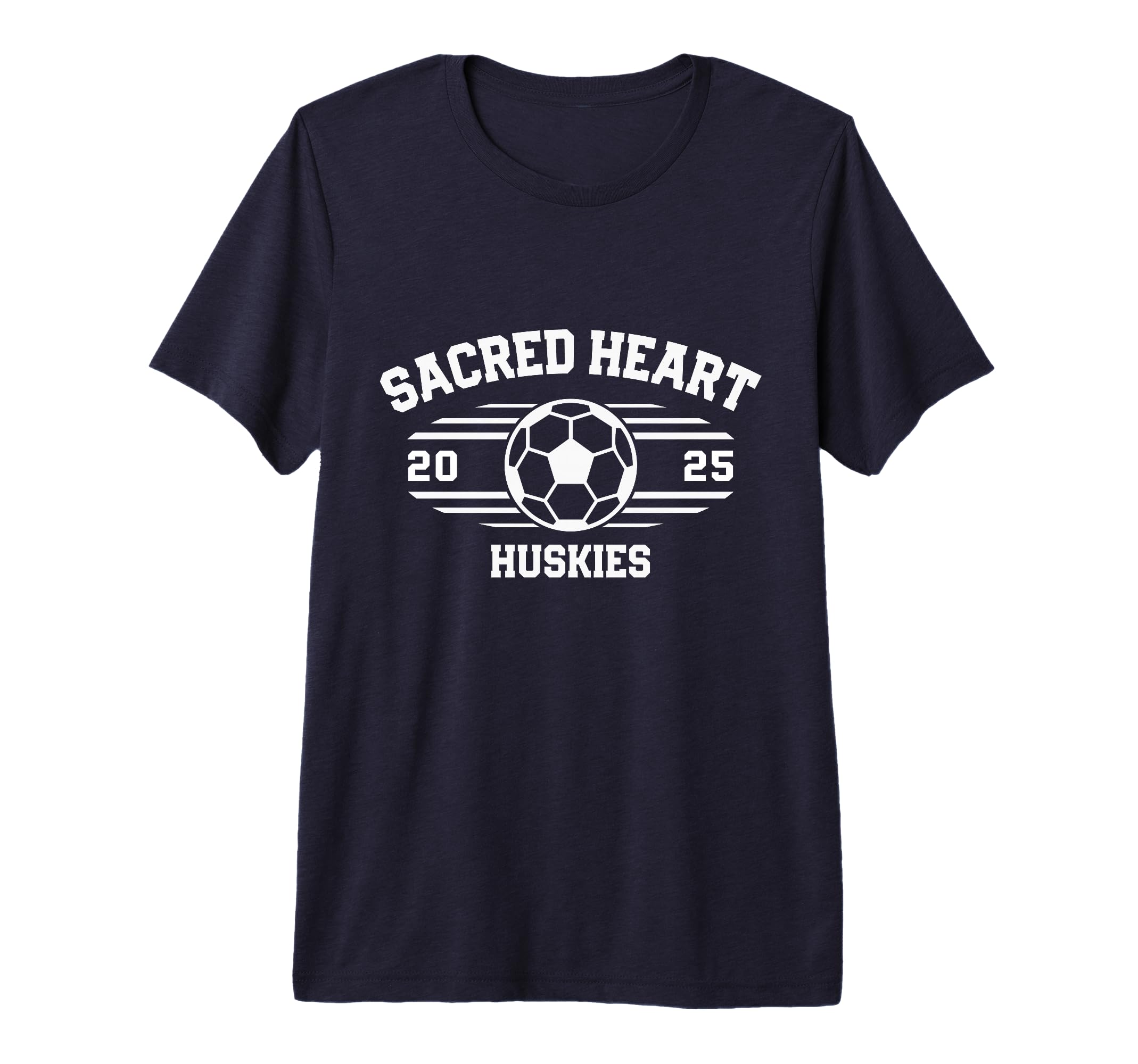 Sacred Heart Huskies Soccer Ball 2025 T-Shirt - Unique Graphic for Adults