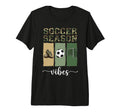 Camo Soccer Season Goal And Cleats Art T-Shirt - Unique Graphic Men Women
