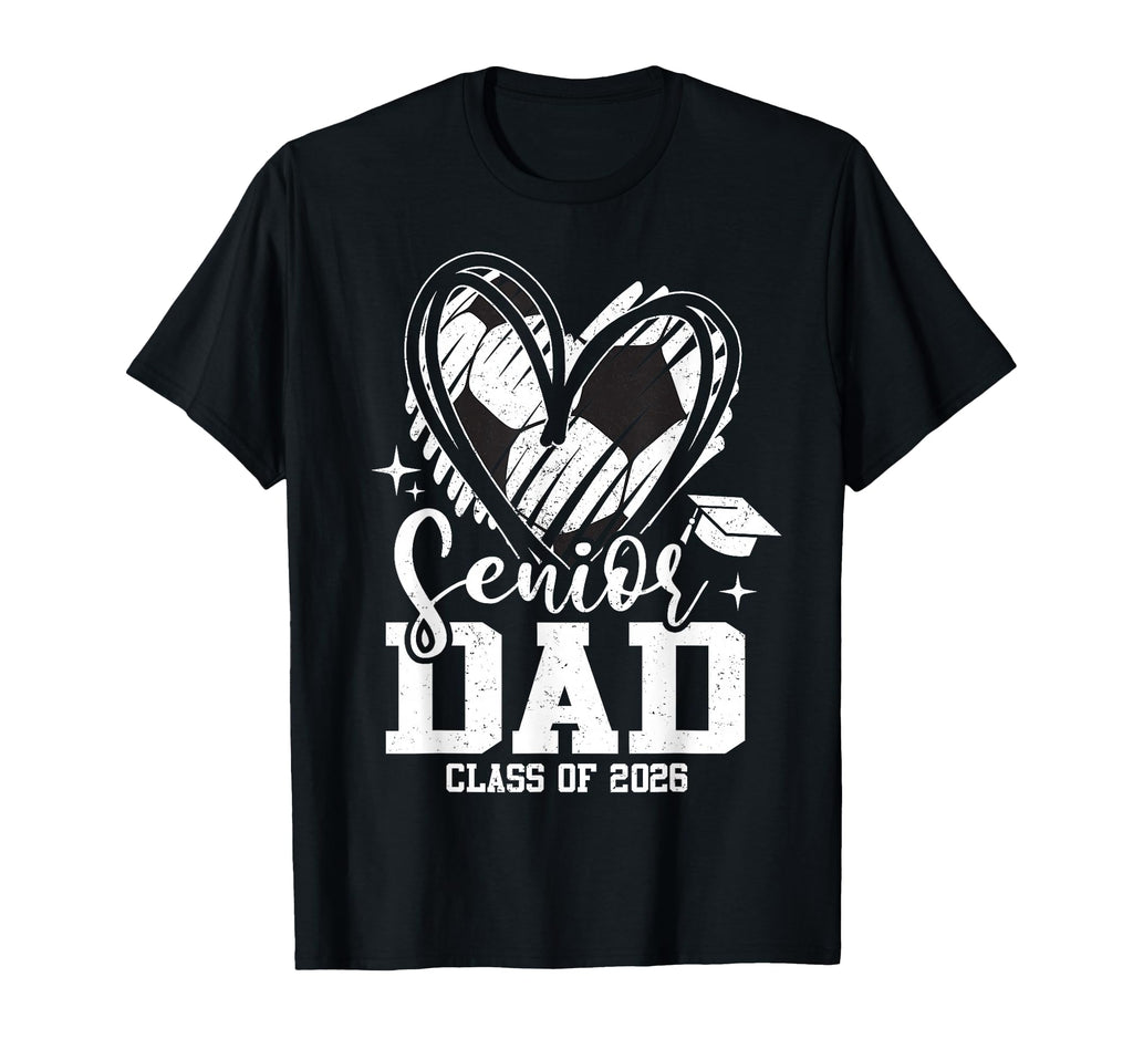 Senior Dad Class 2026 Soccer T-Shirt - Minimalist Print Men Women