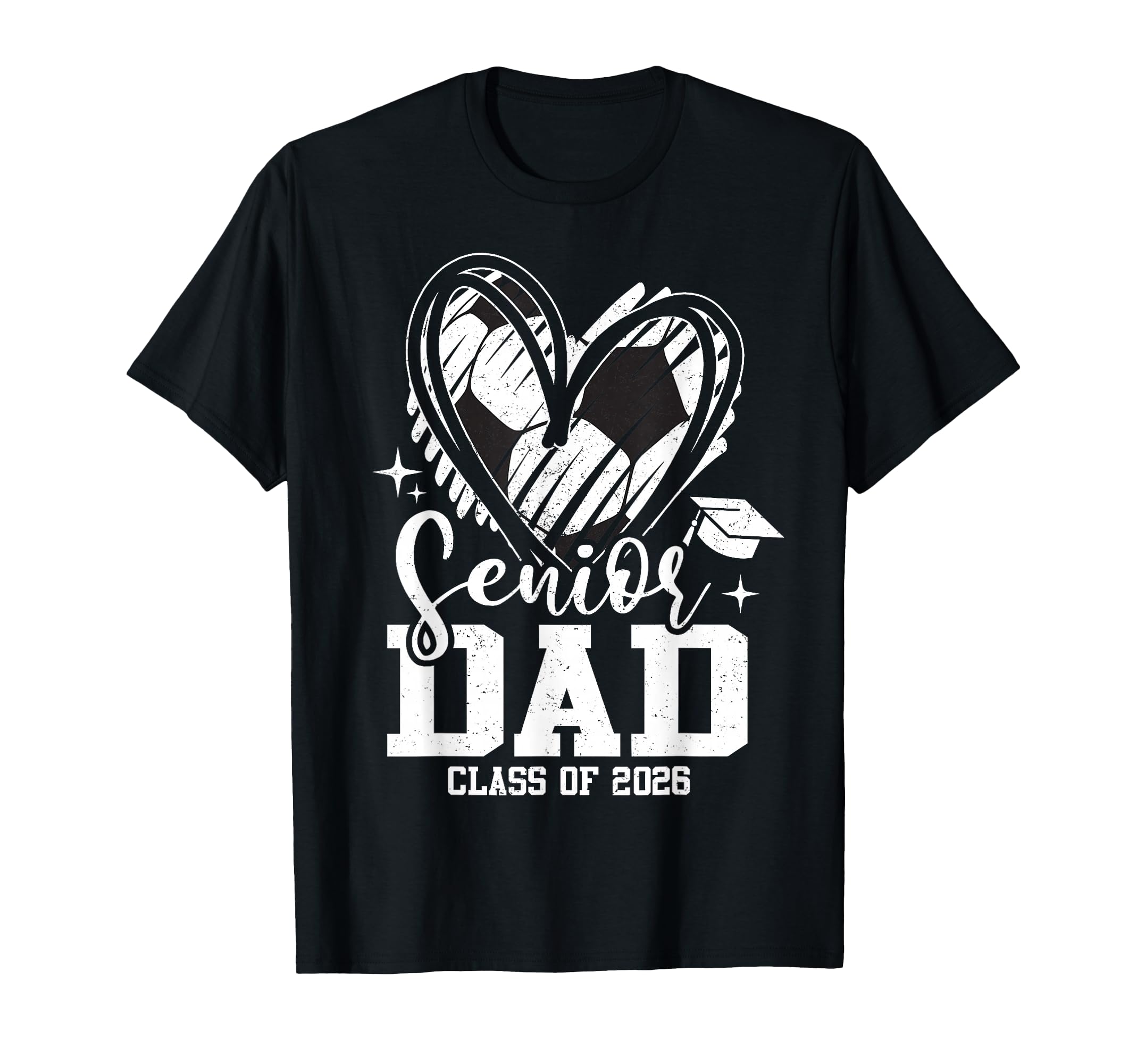 Senior Dad Class 2026 Soccer T-Shirt - Minimalist Print Men Women