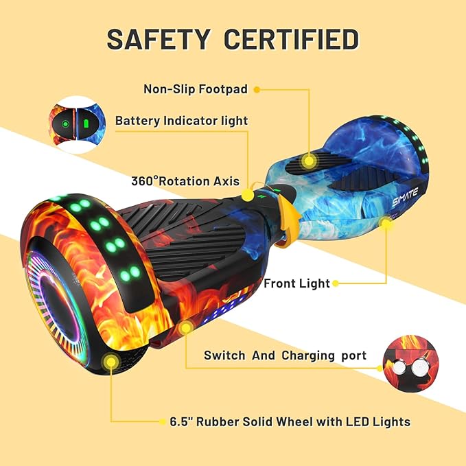 Scooter, Bluetooth & Corlorful LED Lights, Gifts for Kids & Adults & Girls & Boys, for All Ages