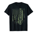 Usa Camouflage Proud Soccer Dad T-Shirt - Casual Everyday Wear Unisex