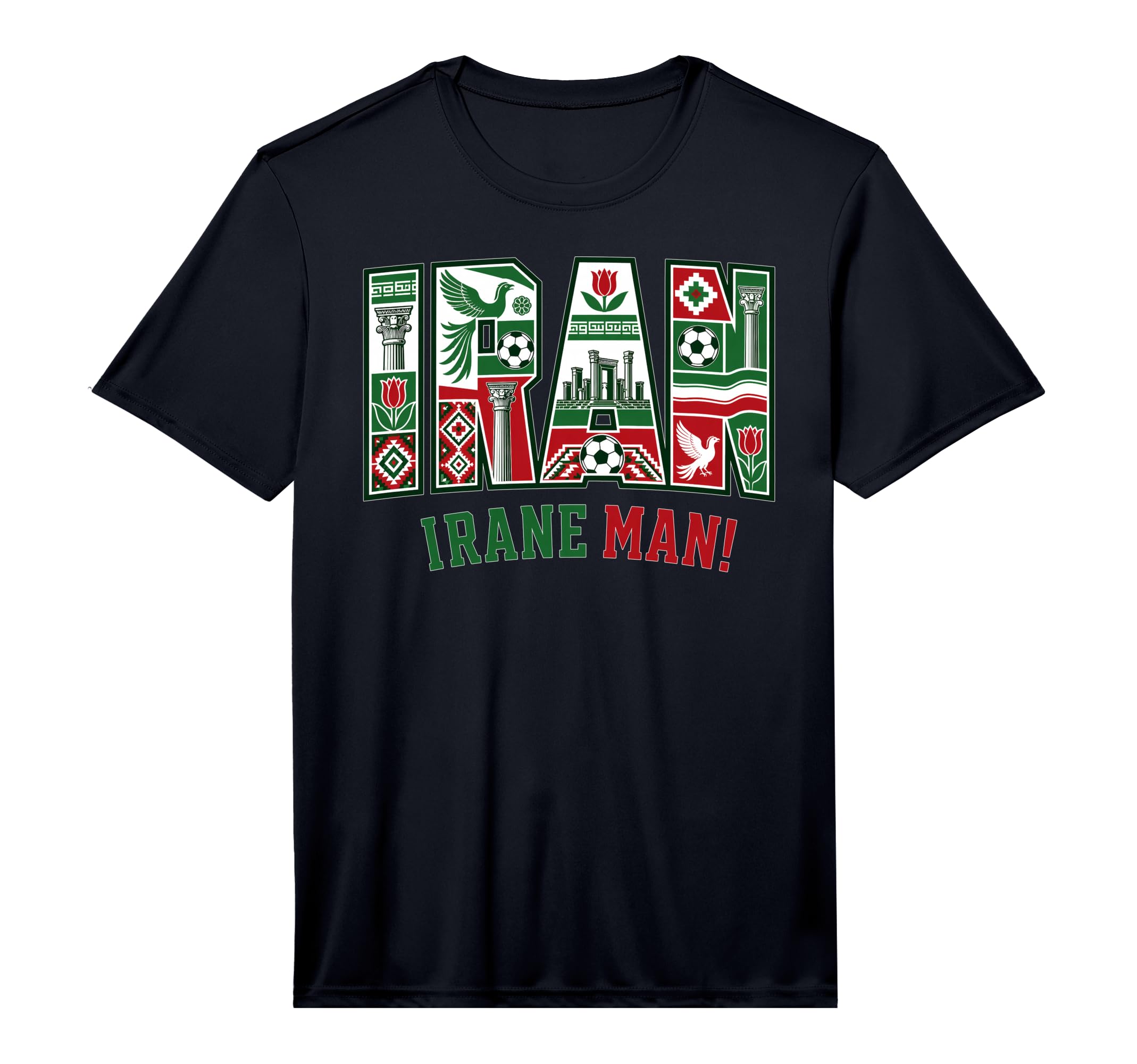 Iran Soccer 2026 Iranian Fans T-Shirt - Fun Novelty Design Unisex