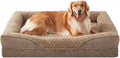 INVENHO Orthopedic Dog Beds Large Sized, XL Washable Egg-Crate Memory Foam Dog Couch with Washable Removable Cover, Waterproof Lining and Nonskid Bottom