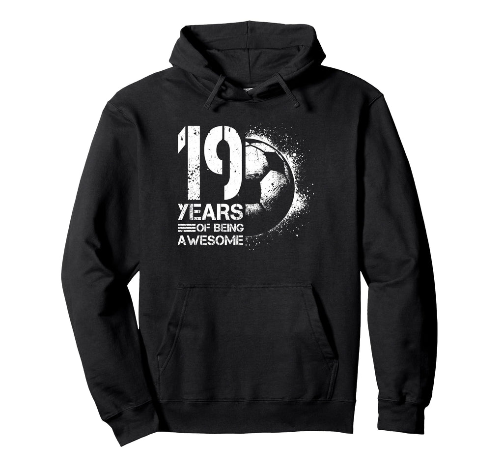 19Th Birthday Soccer Player Football 19 Hoodie - Graphic Print for Adults