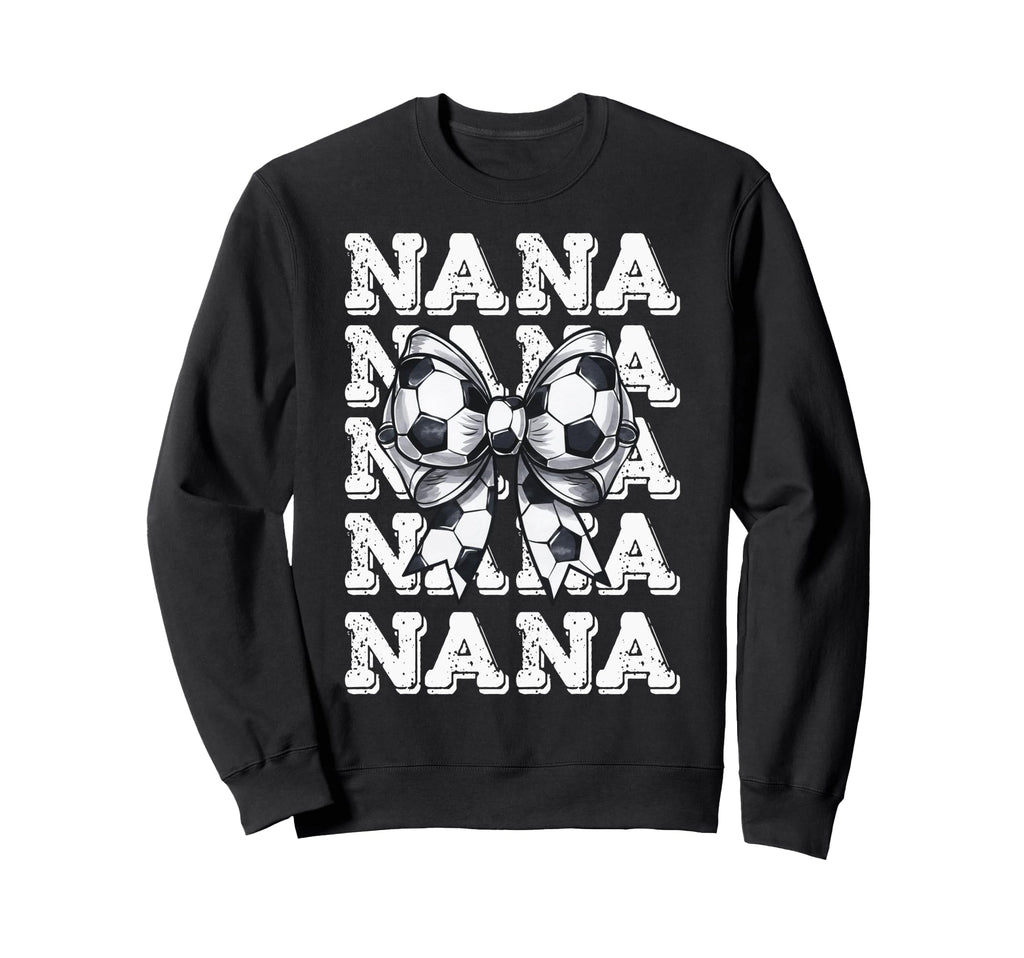 Coquette Soccer Nana Matching Family Sweatshirt - Custom Art Print Unisex