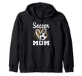Soccer Mom Leopard Heart Soccer Fan Sweatshirt - Trendy Graphic Unisex