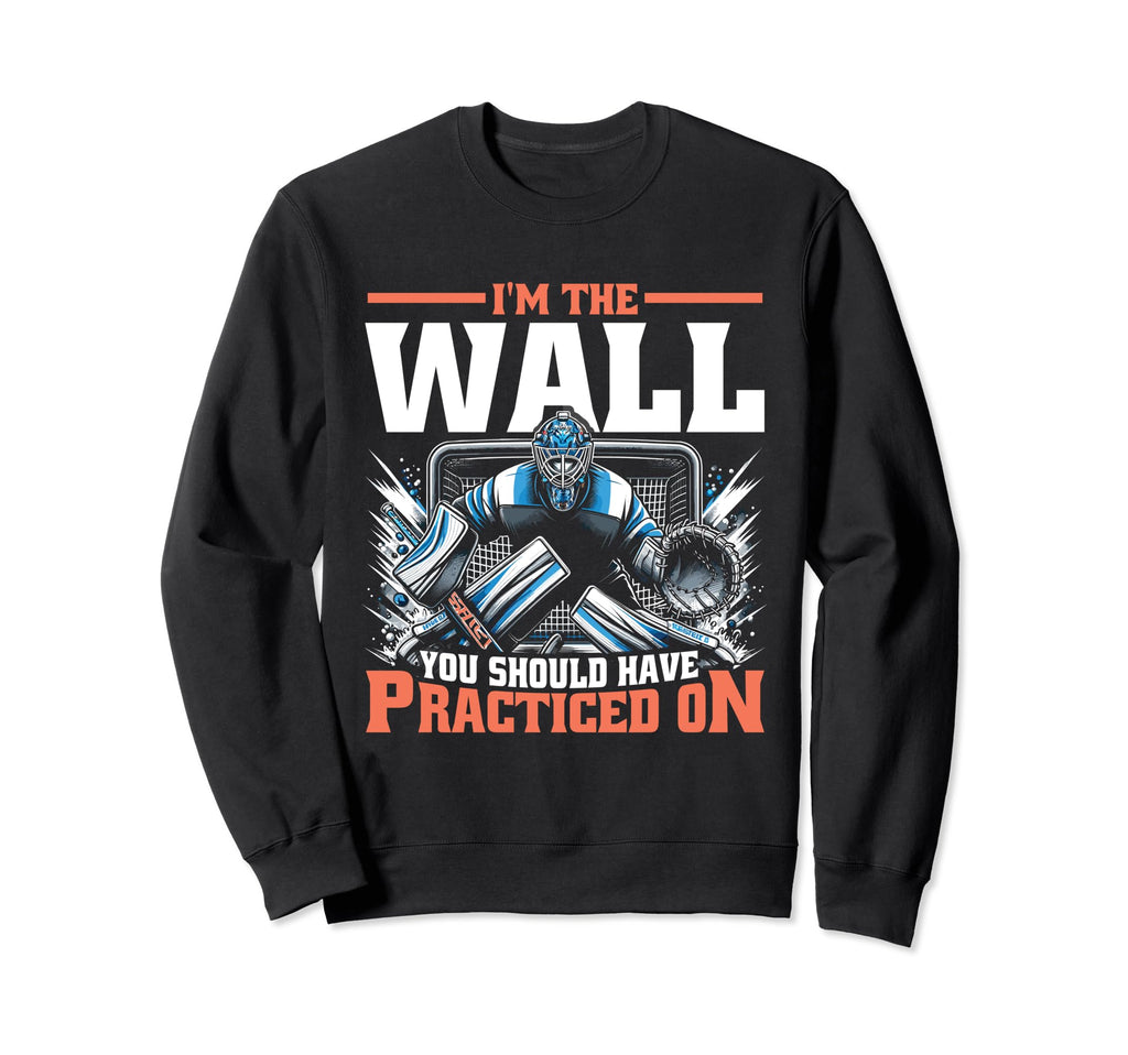 Funny Goalie Goalkeeper Ice Hockey Sweatshirt - Minimalist Print Unisex