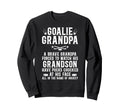 Hockey Goalie Grandpa Hockey Sweatshirt - Custom Art Print Men Women
