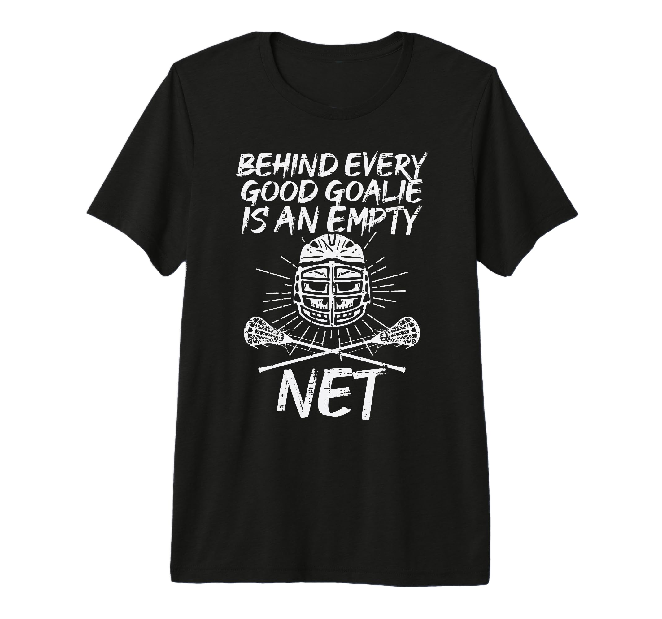 Behind Good Goalie Empty Net T-Shirt - Aesthetic Graphic for Adults