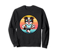 Border Collie Dog Soccer Player Sweatshirt - Streetwear Style Men Women