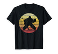 Ice Hockey Sunset Goalie Goalkeeper T-Shirt - Unique Graphic Unisex
