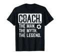 Coach Myth Legend Soccer Football Sports T-Shirt - Graphic Print for Adults