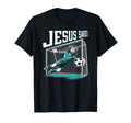 Jesus Saves Soccer Goalie T-Shirt - Casual Everyday Wear for Adults