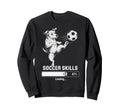 Soccer Dog Skills Loading Gym Sweatshirt - Novelty Apparel for Adults