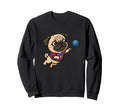 Pug Handball Player Puppy Sports Funny Sweatshirt - Streetwear Style Unisex