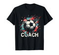 Soccer Coach Training Coaching Football T-Shirt - Graphic Print for Adults