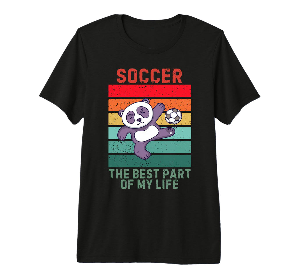 Panda Best Part My Life Soccer Lover Tri T-Shirt - Graphic Print Unisex