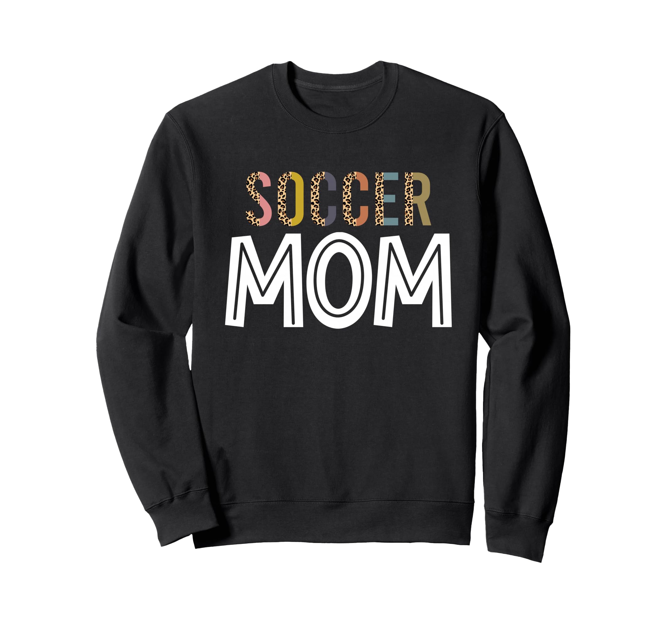 Leopard Soccer Mama Soccer Mom Gifts Sweatshirt - Custom Art Print Unisex
