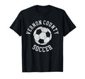 Vernon County Soccer Distressed 90S T-Shirt - Custom Art Print Unisex