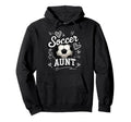 Soccer Aunt Heart Football Game Day Hoodie - Graphic Print for Adults
