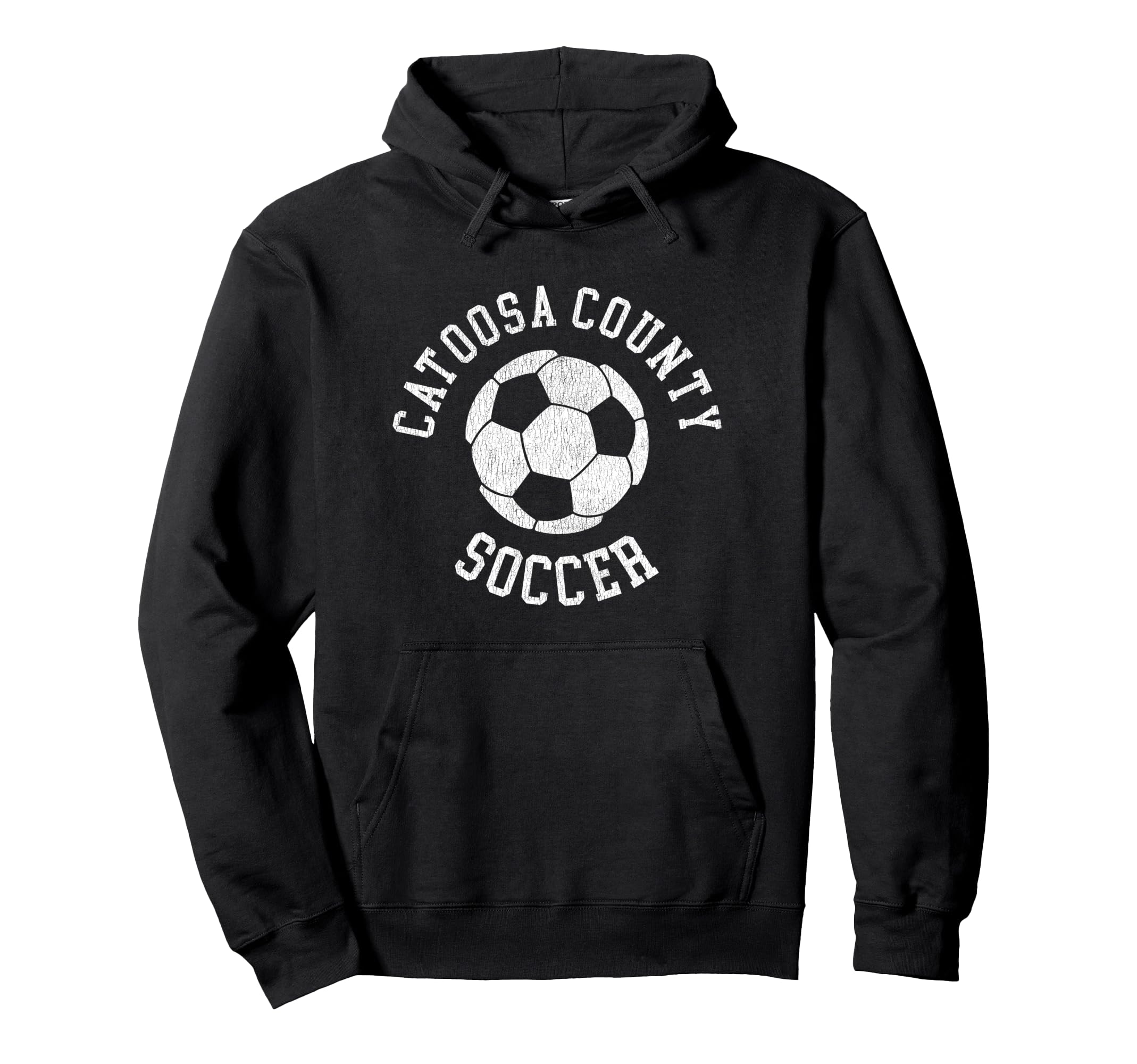 Catoosa County Soccer Distressed 90S Hoodie - Trendy Graphic Men Women