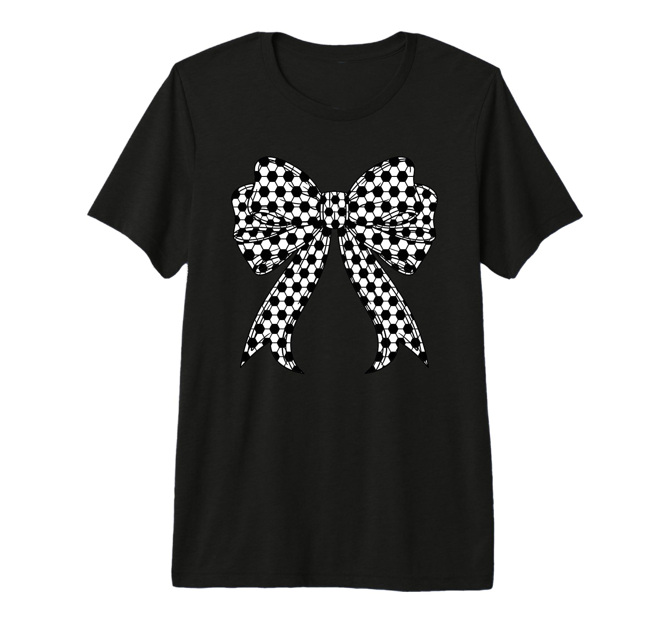 Soccer Ball Coquette Bow Soccer Mom T-Shirt - Aesthetic Graphic Men Women