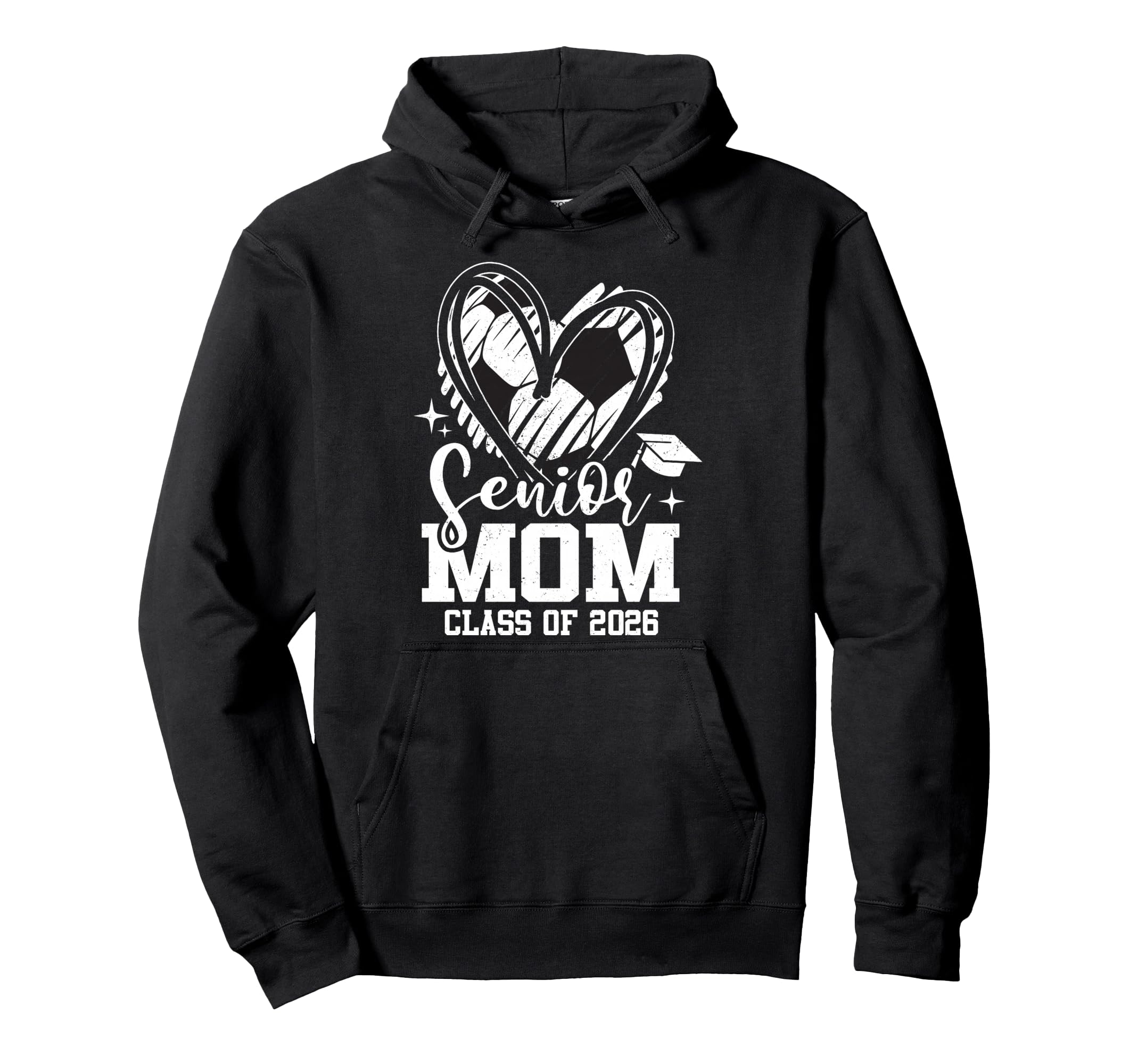 Senior Mom Class 2026 Soccer Hoodie - Novelty Apparel for Adults