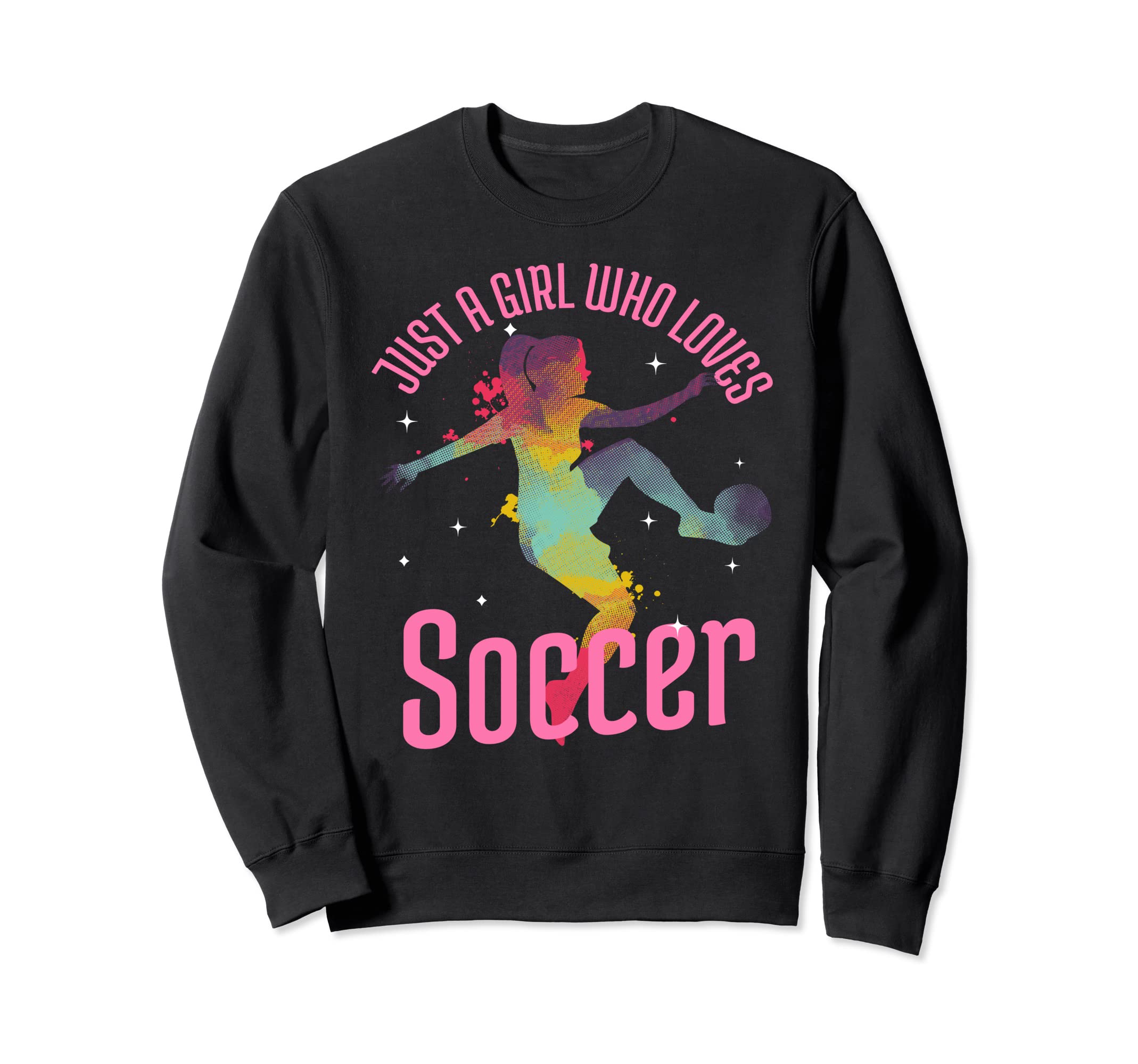 Just Who Loves Soccer Football Gift Sweatshirt - Unique Graphic for Adults