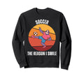 Sloth Soccer Reason I Smile Sweatshirt - Trendy Graphic Men Women