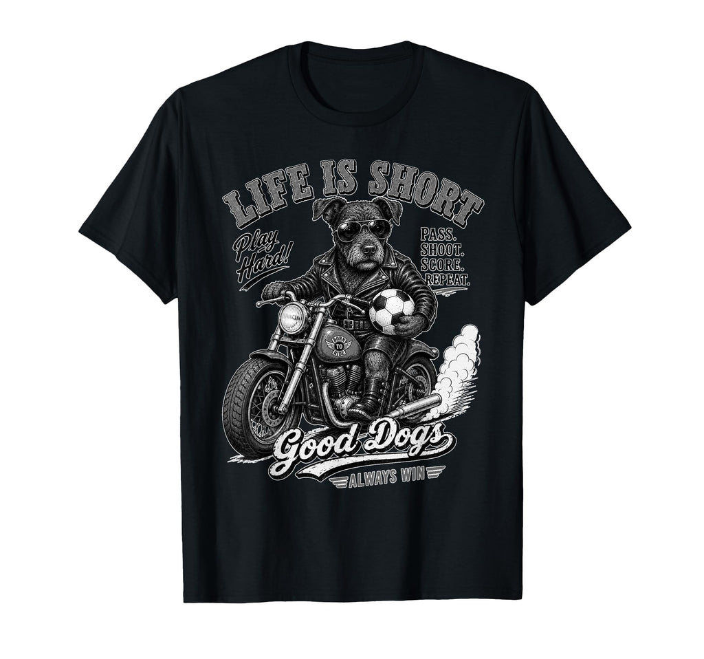 Patterdale Terrier Ride Motorbike Love T-Shirt - Trendy Graphic for Adults