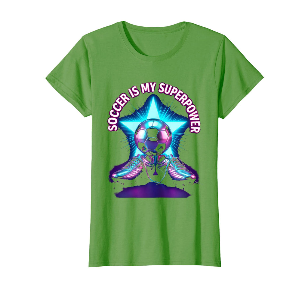 Soccer Is My Superpower Soccer T-Shirt - Minimalist Print for Adults